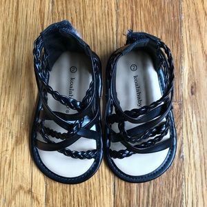 Black baby sandals koala baby size 2